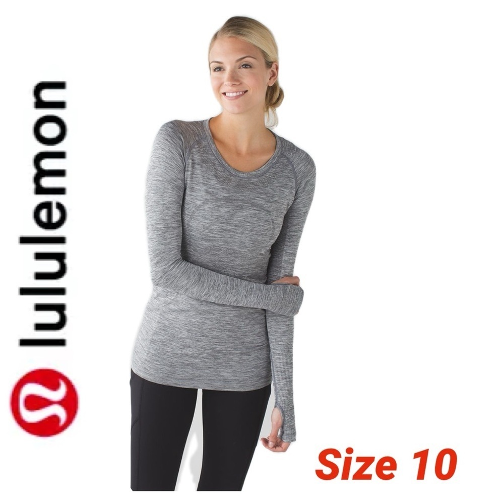 Lululemon Swiftly Tech Long Sleeve Crew
Heathered Slate size 10